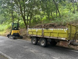 Limpieza de cunetas en Pontevedra