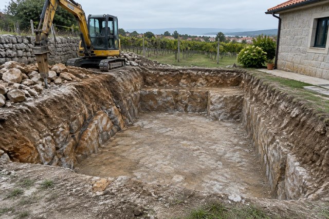 Servicios de excavación de piscinas en Cambados - Imagen 1